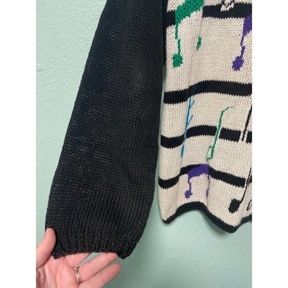 Vintage Nordstrom Women's Holiday Christmas Singers Music Sweater Size Small - Picture 9 of 10